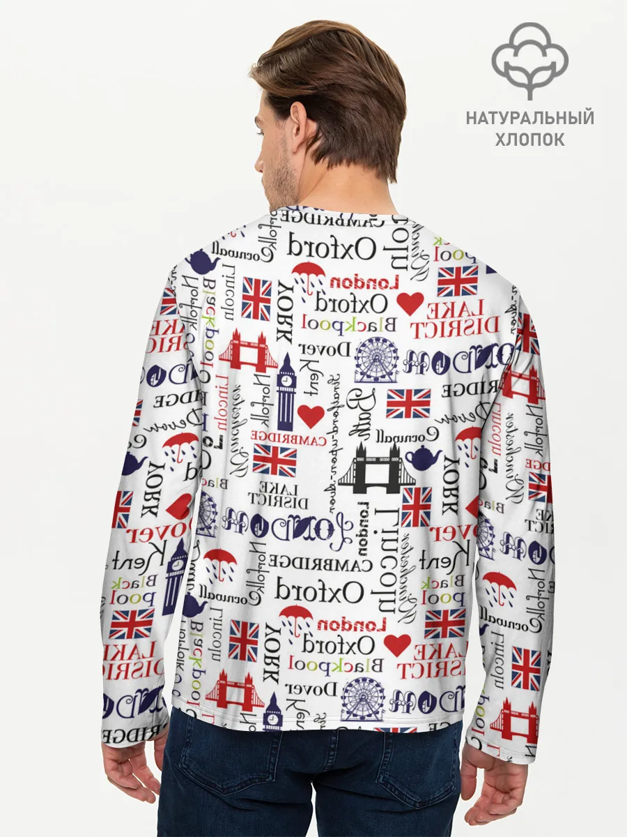 Мужской лонгслив базовый / Лондон