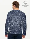 Мужской лонгслив базовый / Карта Москвы