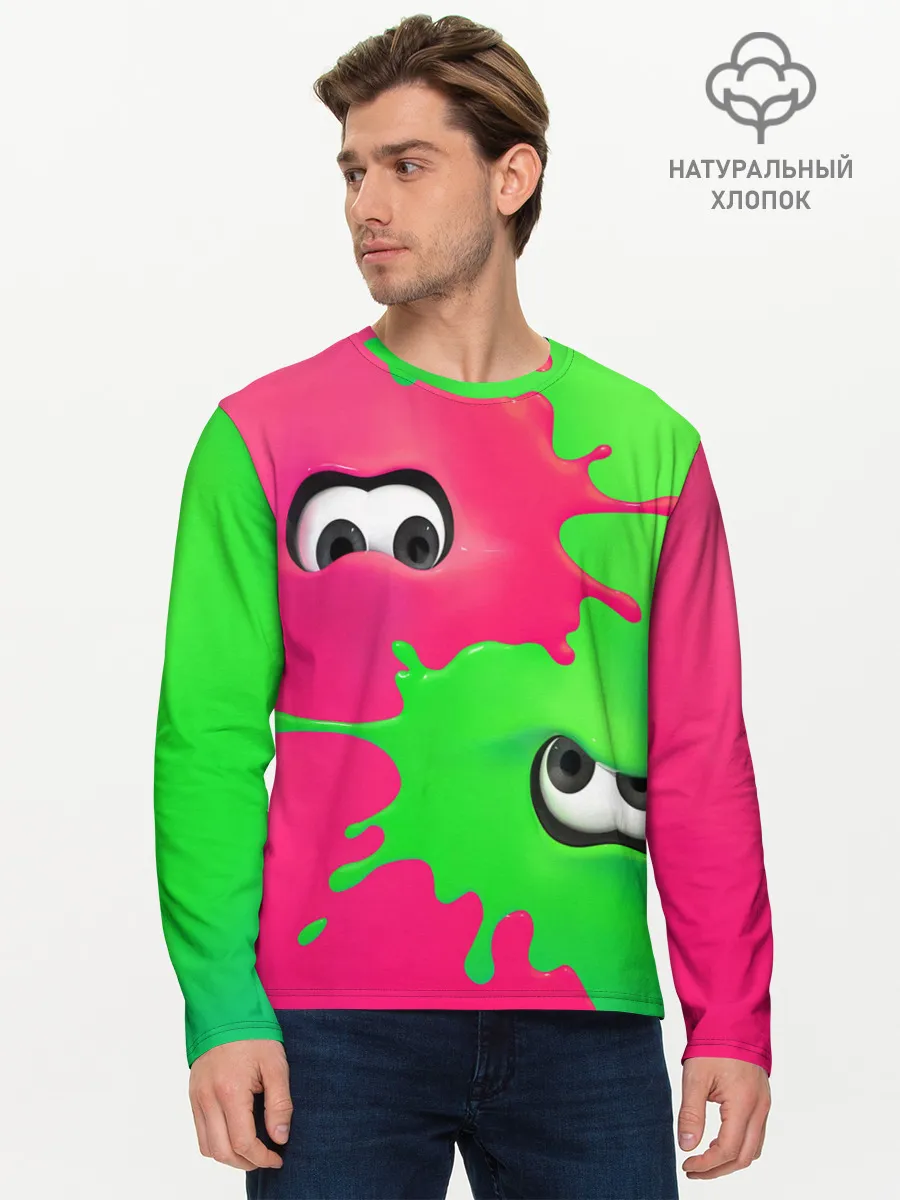 Мужской лонгслив базовый / Splatoon 2