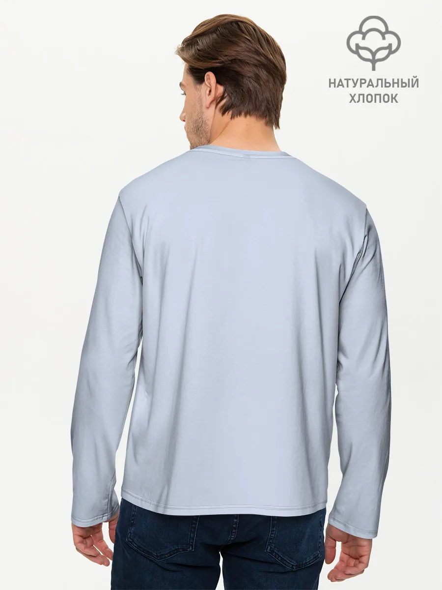 Мужской лонгслив базовый / Безликий бог следит за Хаку