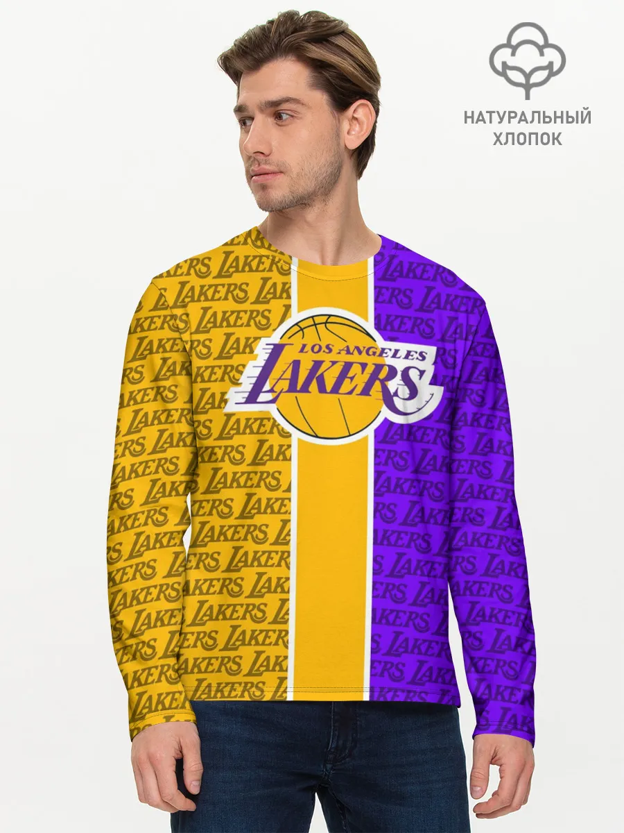 Мужской лонгслив базовый / LA LAKERS