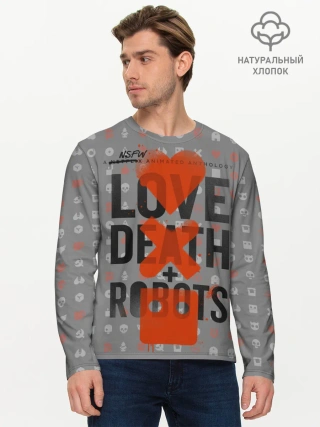 Мужской лонгслив базовый / LOVE DEATH + ROBOTS