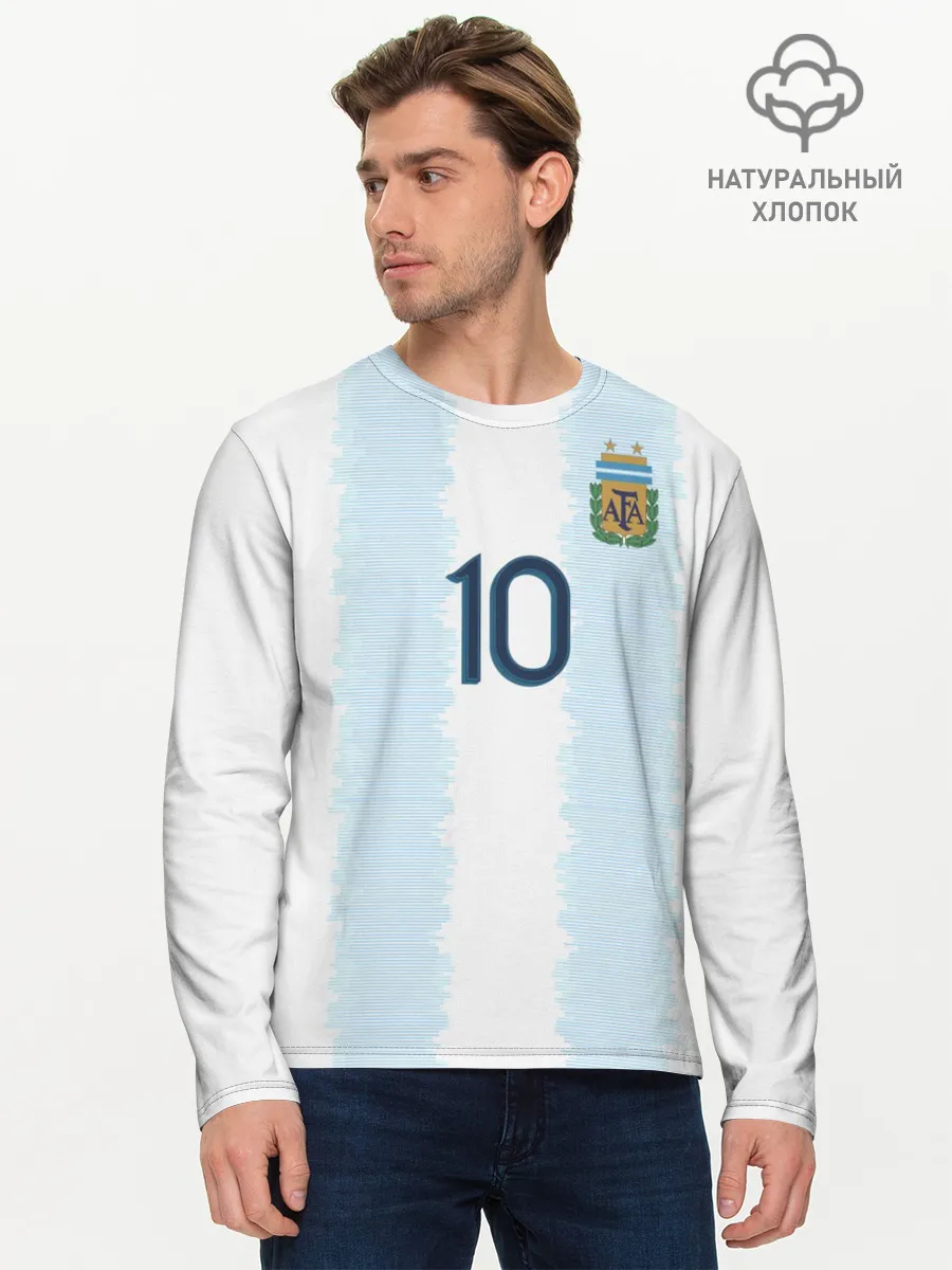 Мужской лонгслив базовый / Messi Copa America 2019