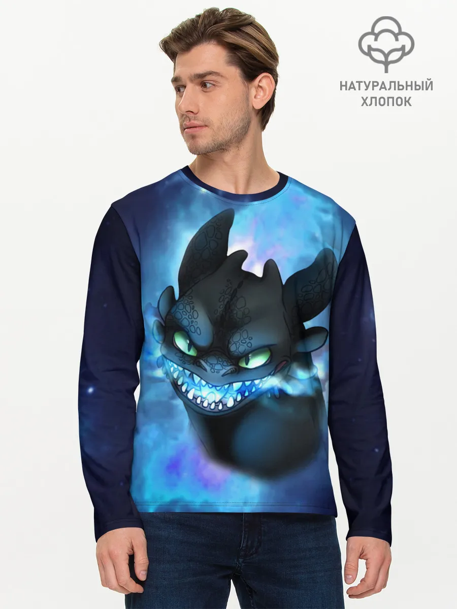 Мужской лонгслив базовый / Night Fury