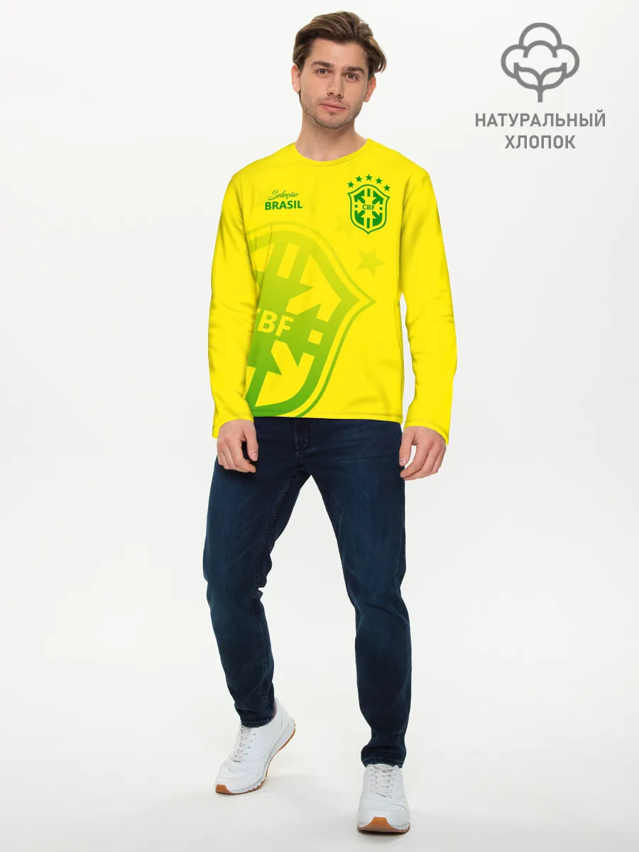 Мужской лонгслив базовый / Бразилия