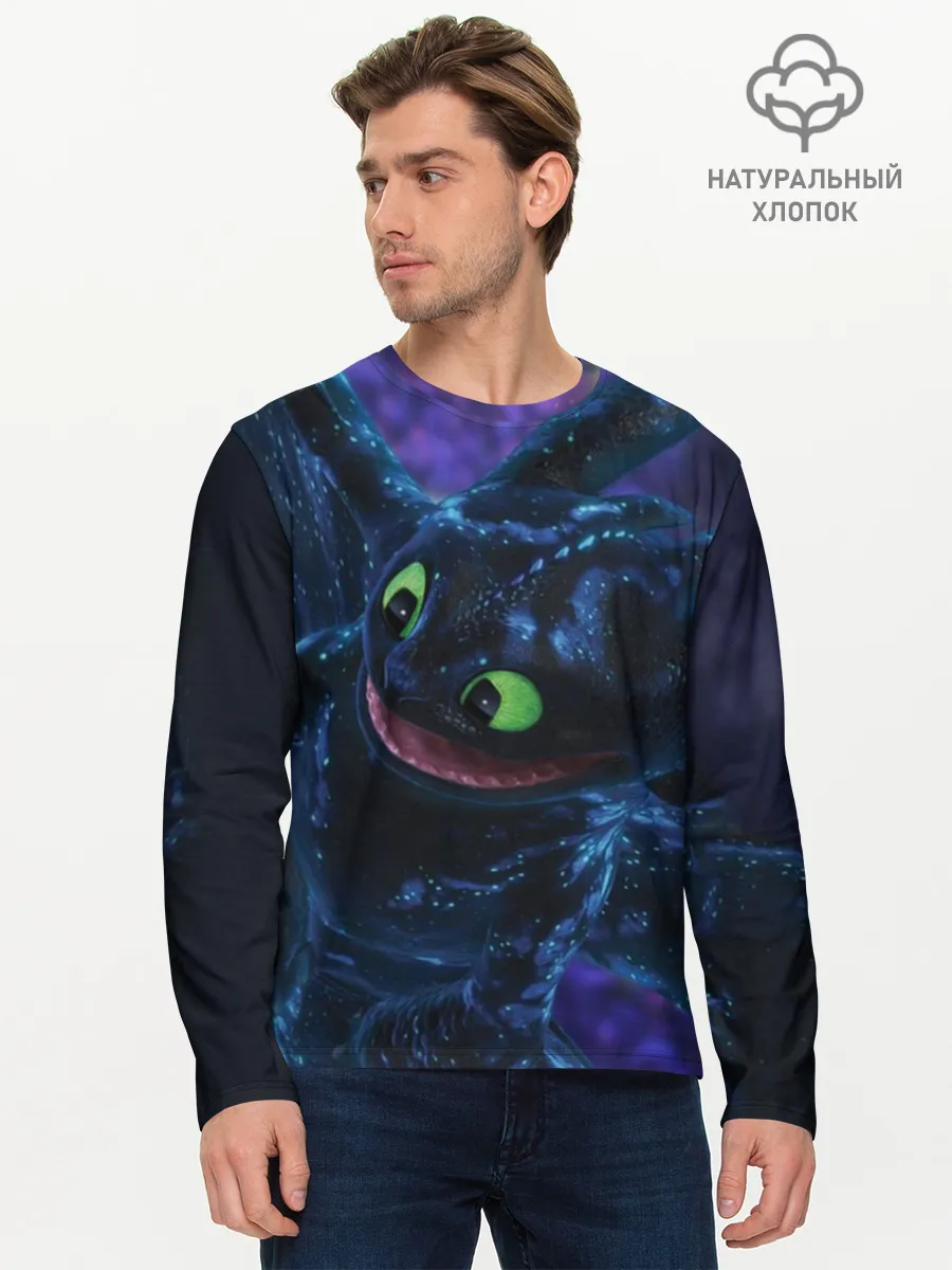 Мужской лонгслив базовый / Как приручить дракона
