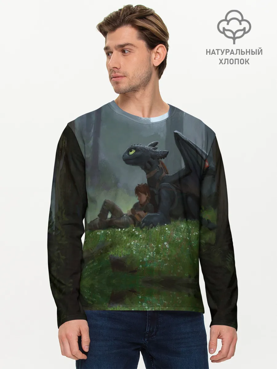 Мужской лонгслив базовый / Верные друзья