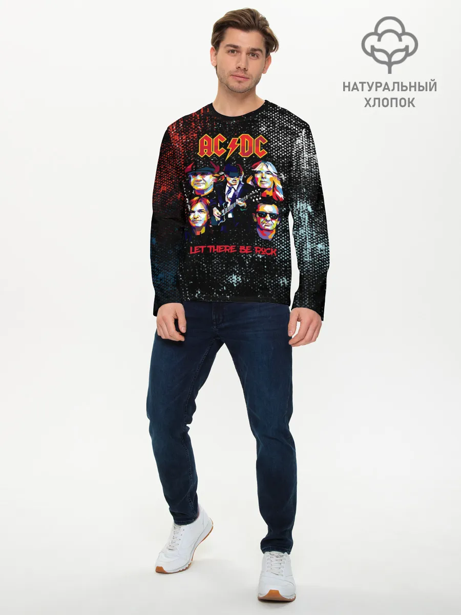Мужской лонгслив базовый / AC/DC