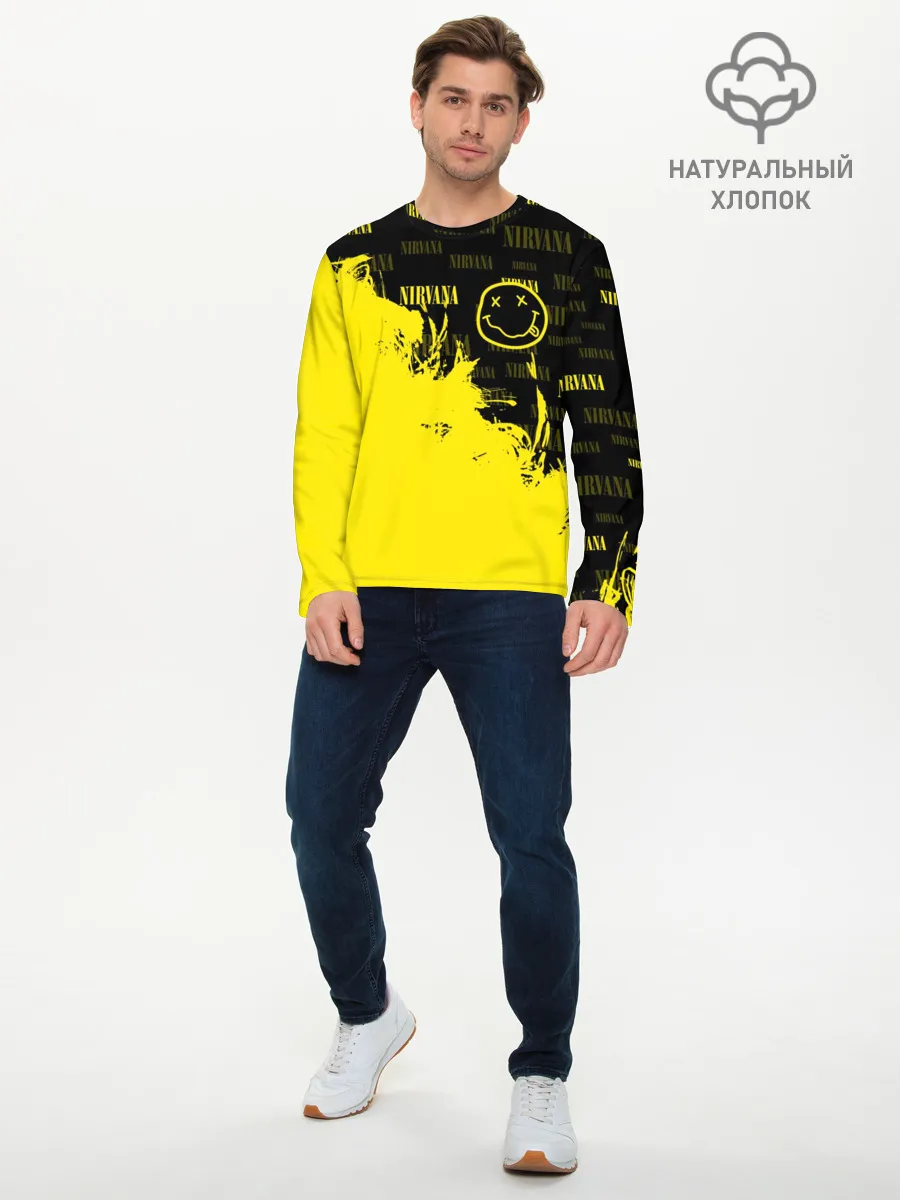 Мужской лонгслив базовый / NIRVANA