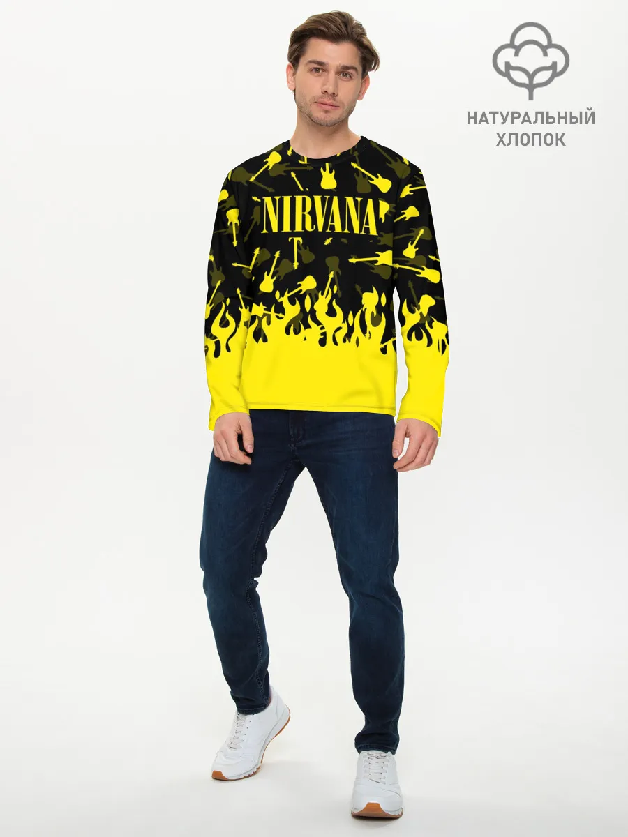 Мужской лонгслив базовый / NIRVANA