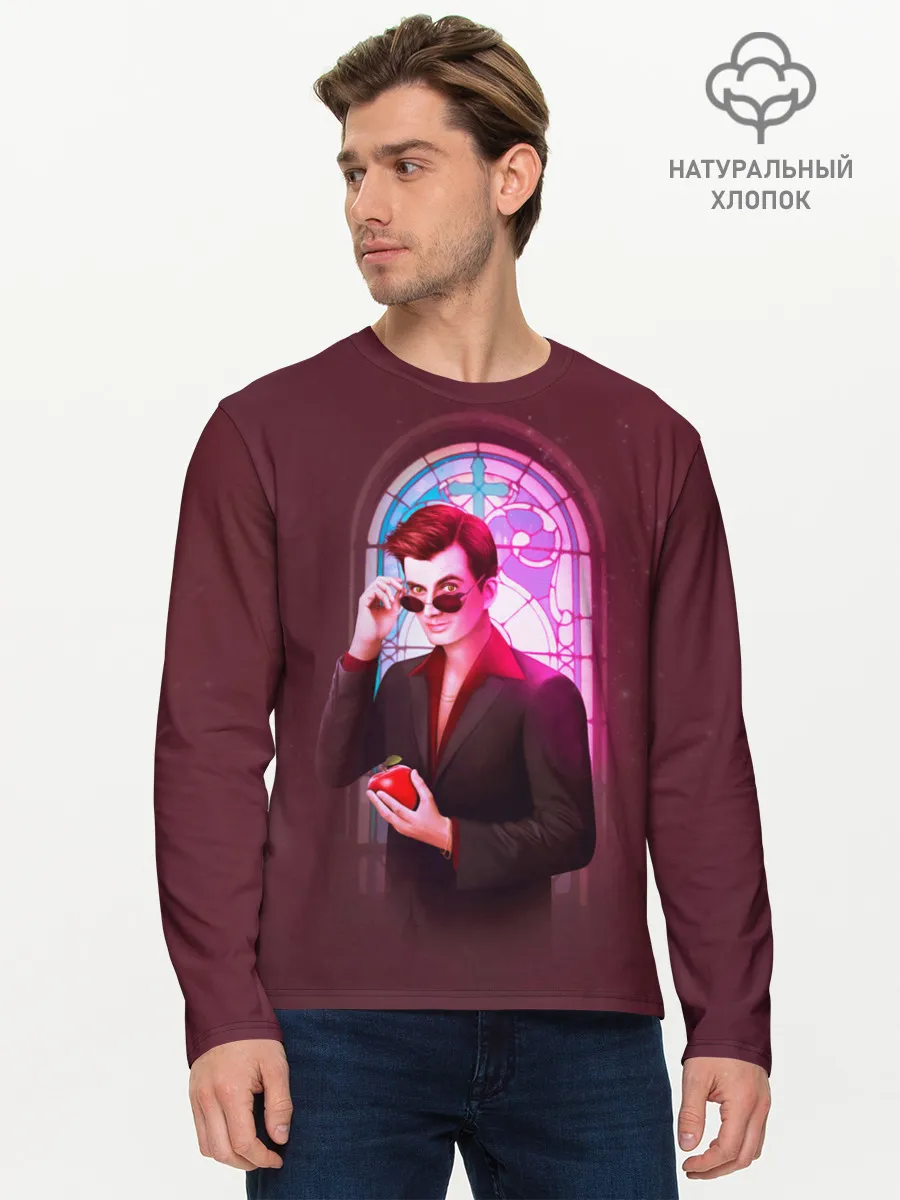 Мужской лонгслив базовый / Good Omens