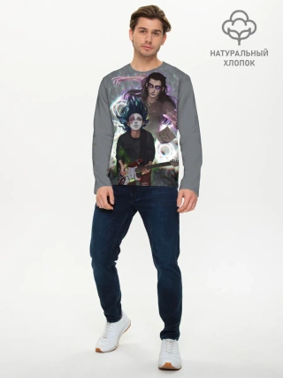 Мужской лонгслив базовый / Салли и Ларри