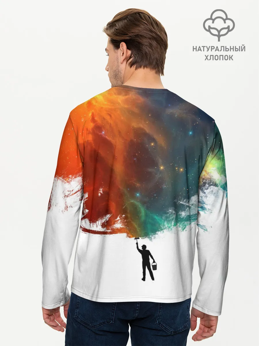 Мужской лонгслив базовый / Красим космос