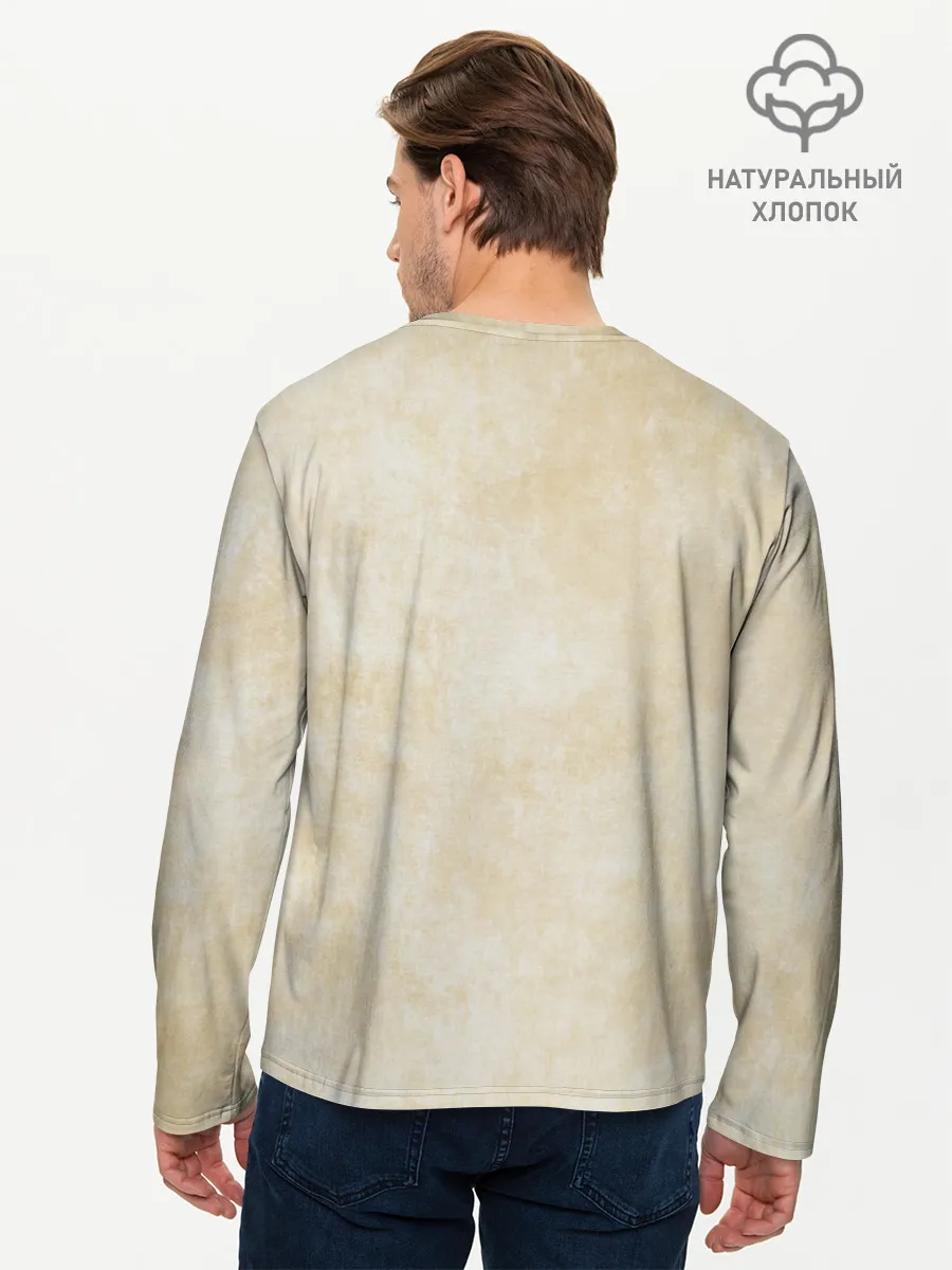 Мужской лонгслив базовый / Носорог