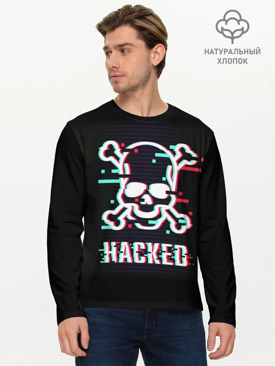 Мужской лонгслив базовый / Pirate sign