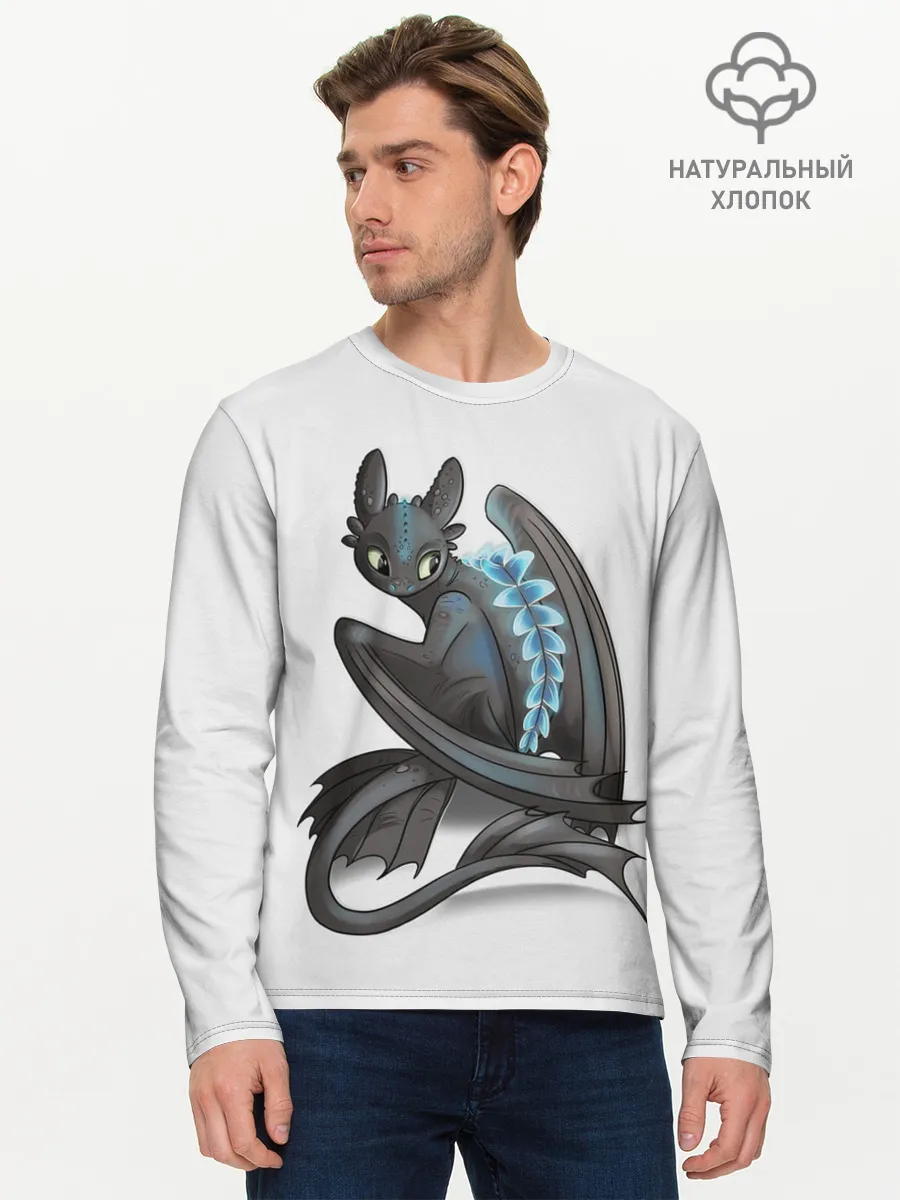 Мужской лонгслив базовый / Как приручить дракона