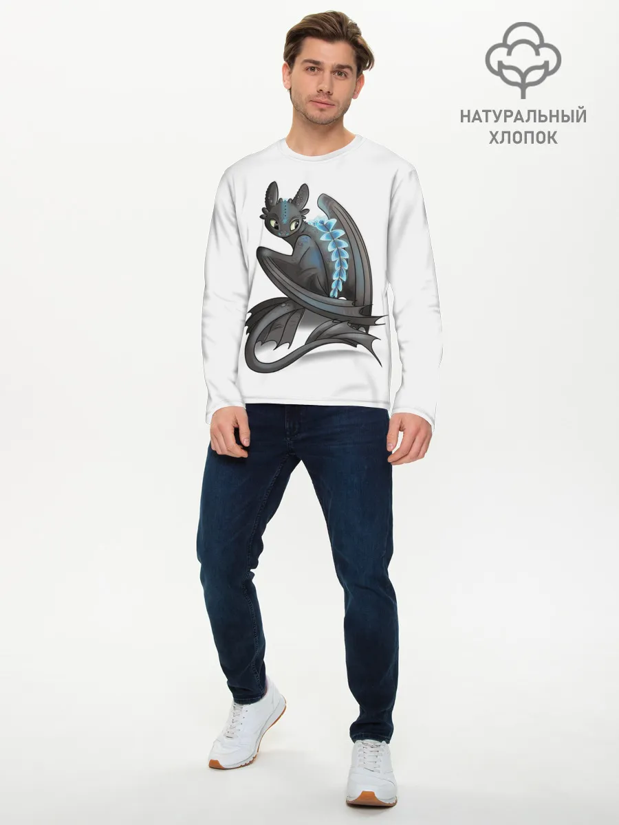 Мужской лонгслив базовый / Как приручить дракона