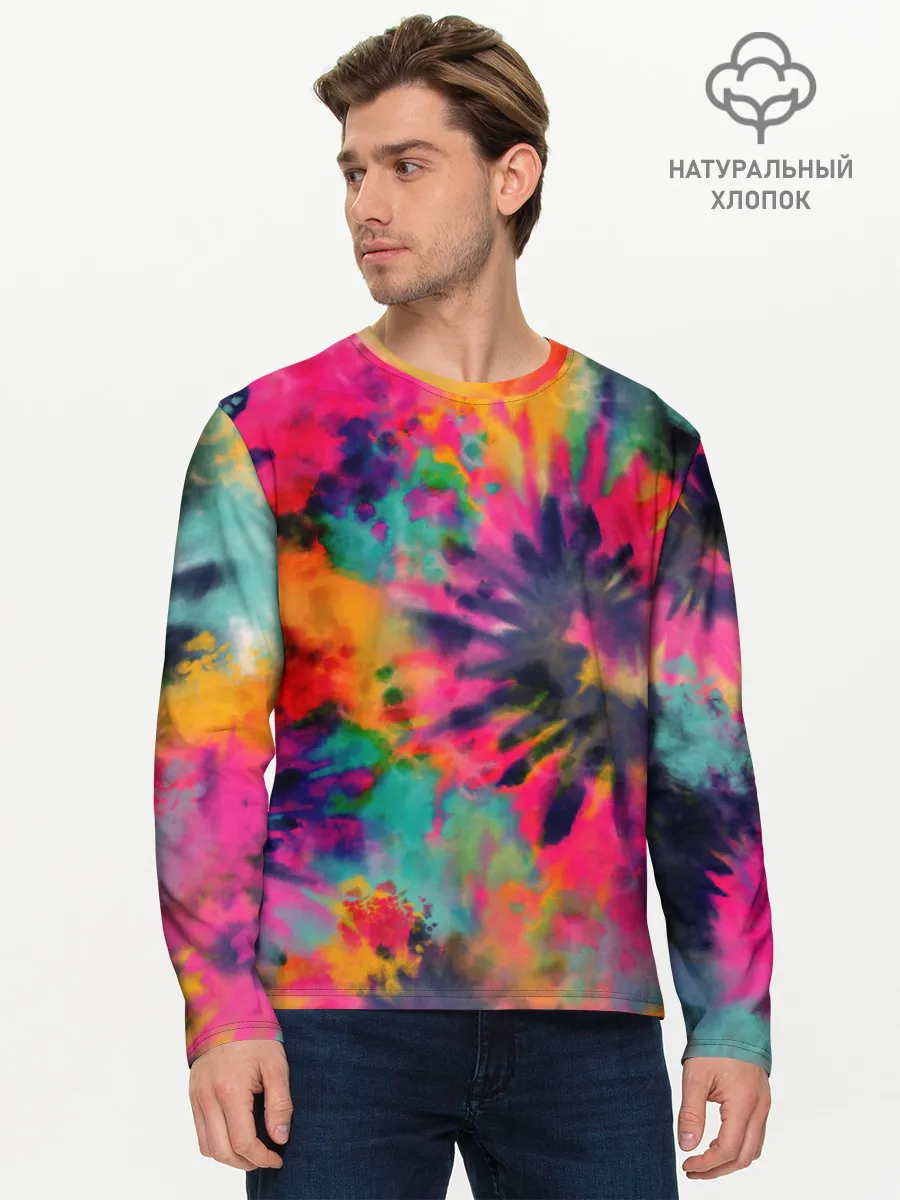 Мужской лонгслив базовый / Хиппи