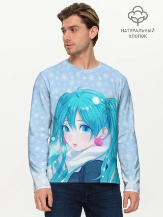 Мужской лонгслив базовый / Мику