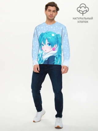 Мужской лонгслив базовый / Мику