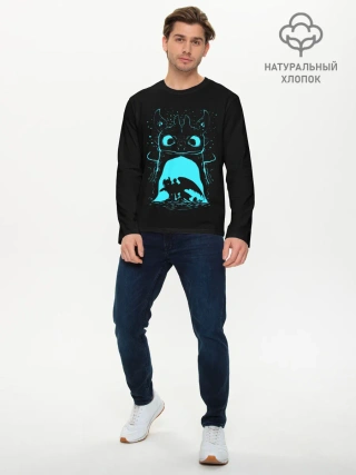 Мужской лонгслив базовый / Как приручить дракона
