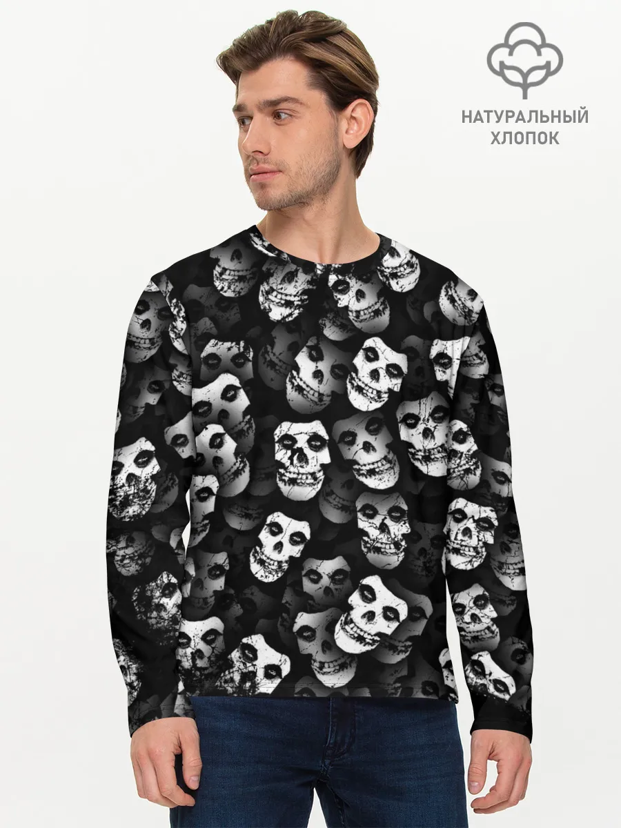 Мужской лонгслив базовый / Призраки Мисфитс