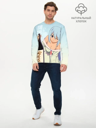 Мужской лонгслив базовый / KonoSuba бутылка