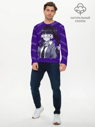 Мужской лонгслив базовый / Аниме-тян и Хикка на глазах