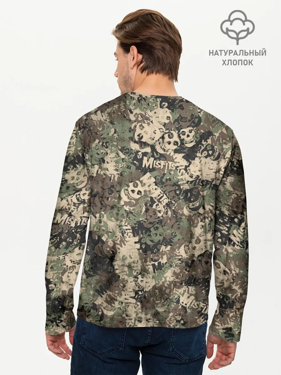 Мужской лонгслив базовый / Misfits камуфляж