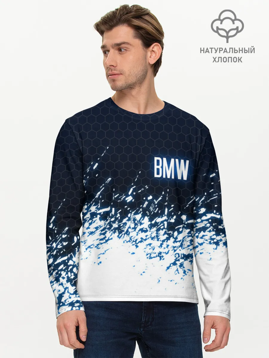 Мужской лонгслив базовый / BMW