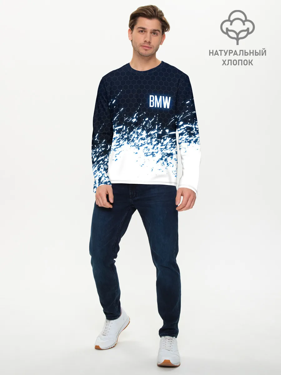 Мужской лонгслив базовый / BMW