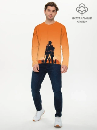 Мужской лонгслив базовый / Назад в будущее