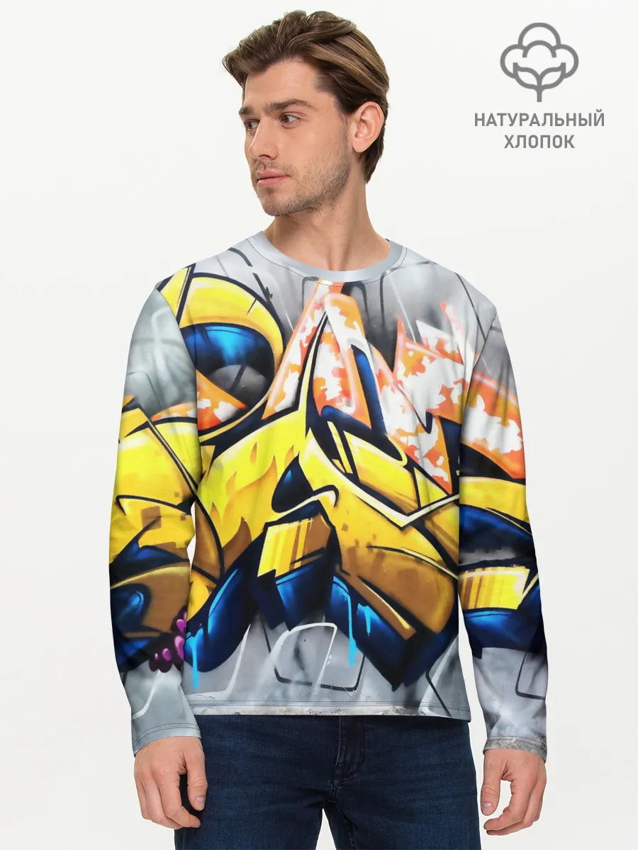 Мужской лонгслив базовый / Street art