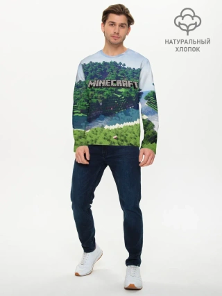 Мужской лонгслив базовый / Minecraft