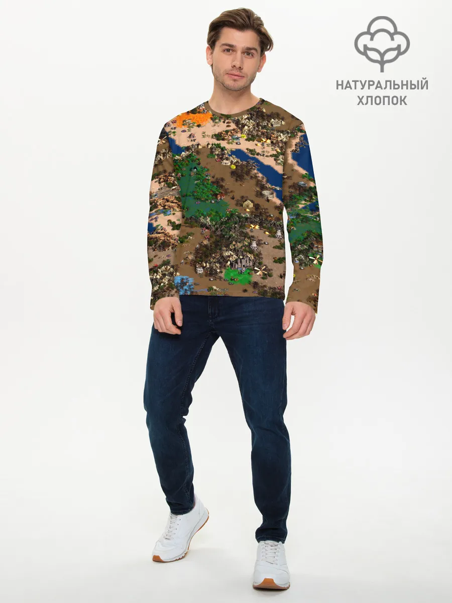 Мужской лонгслив базовый / Heroes style HD