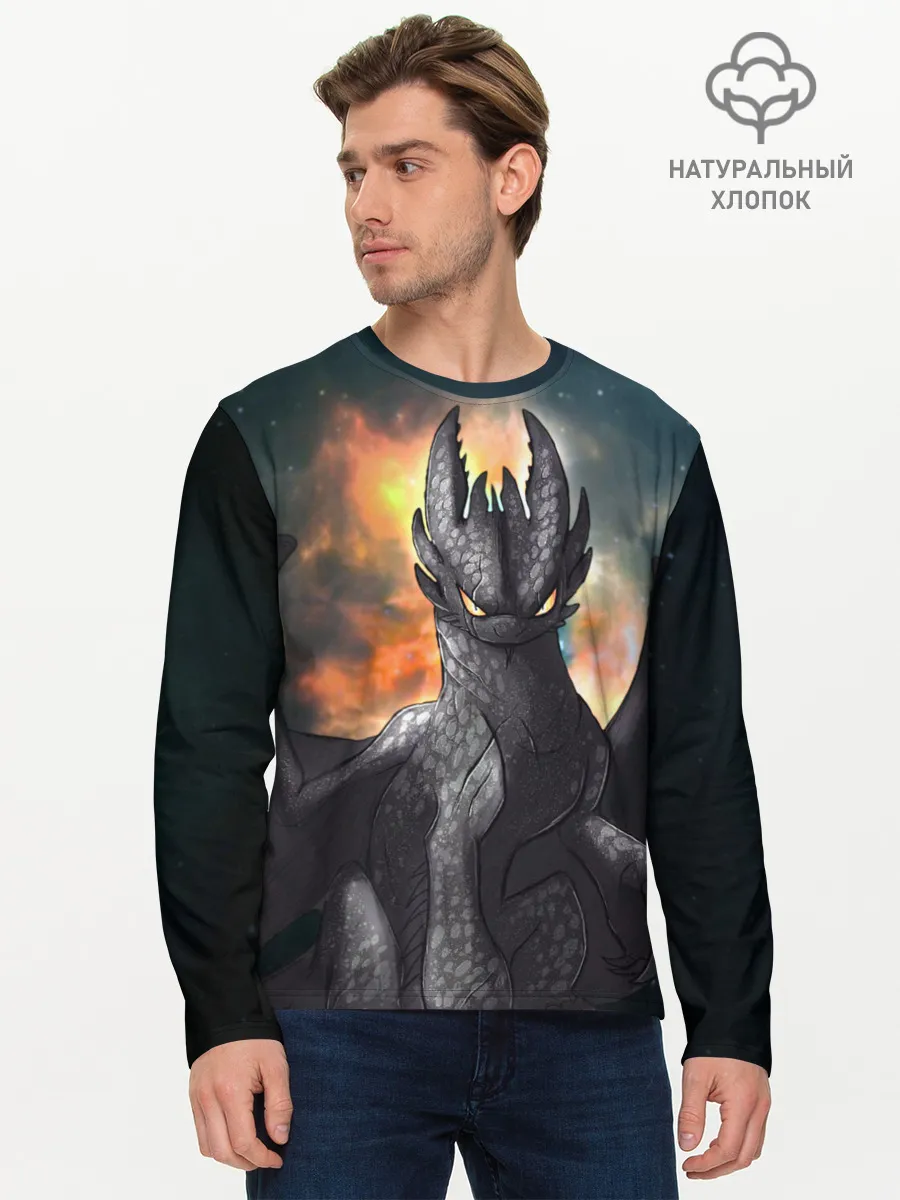 Мужской лонгслив базовый / Night Fury