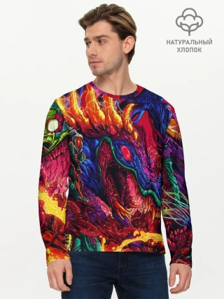 Мужской лонгслив базовый / Hyper Beast