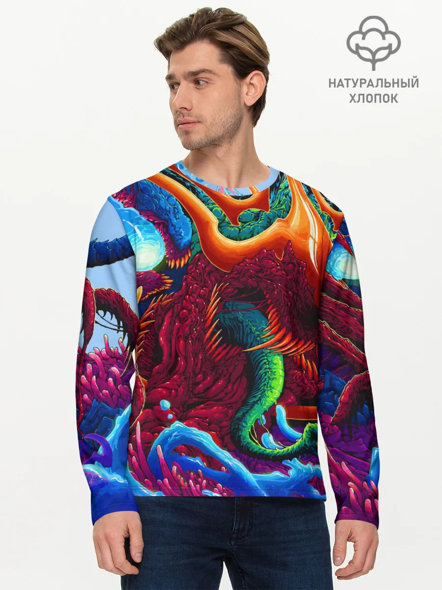 Мужской лонгслив базовый / Hyper Beast