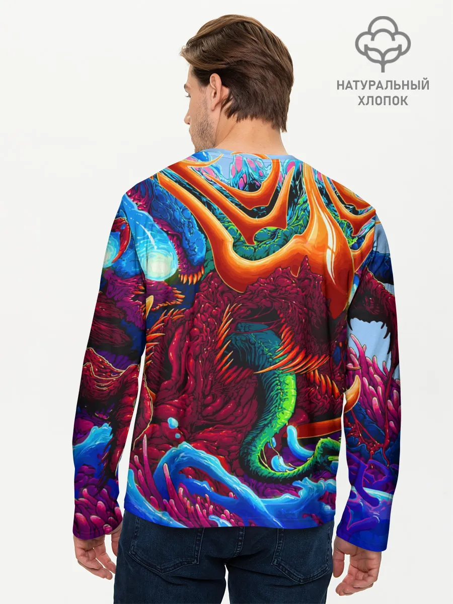 Мужской лонгслив базовый / Hyper Beast