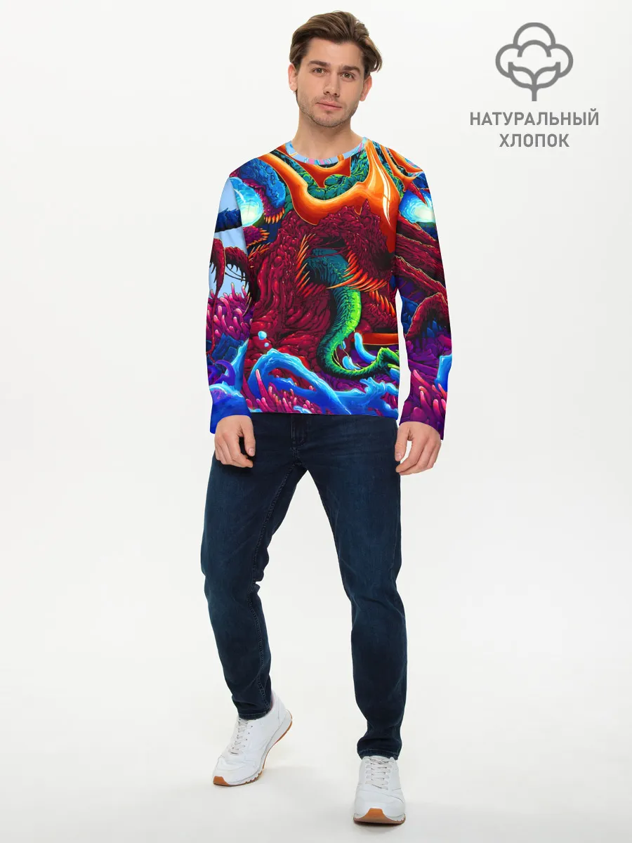 Мужской лонгслив базовый / Hyper Beast