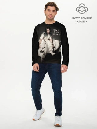 Мужской лонгслив базовый / Billie Eilish
