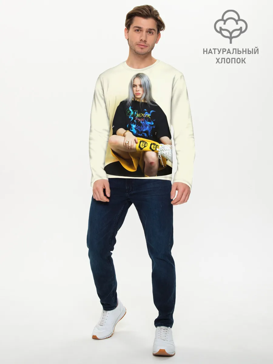 Мужской лонгслив базовый / Billie Eilish