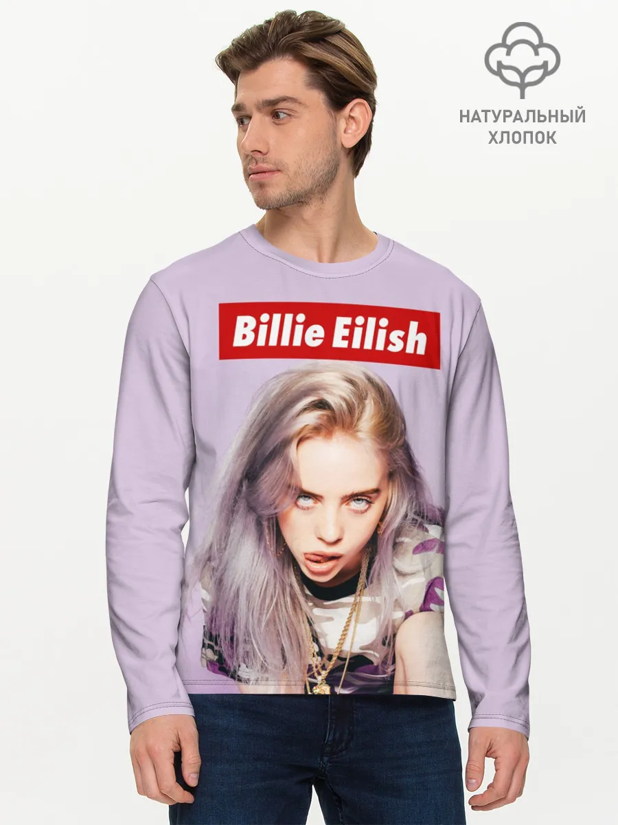 Мужской лонгслив базовый / Billie Eilish