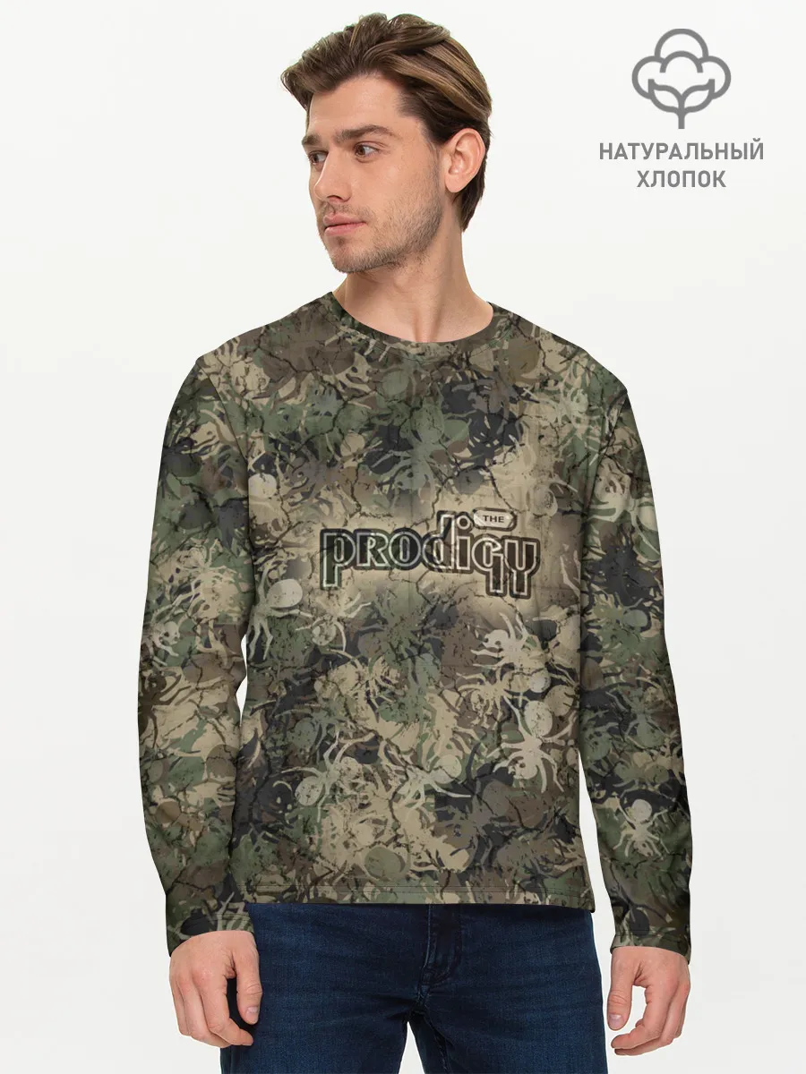 Мужской лонгслив базовый / Камуфляж Prodigy