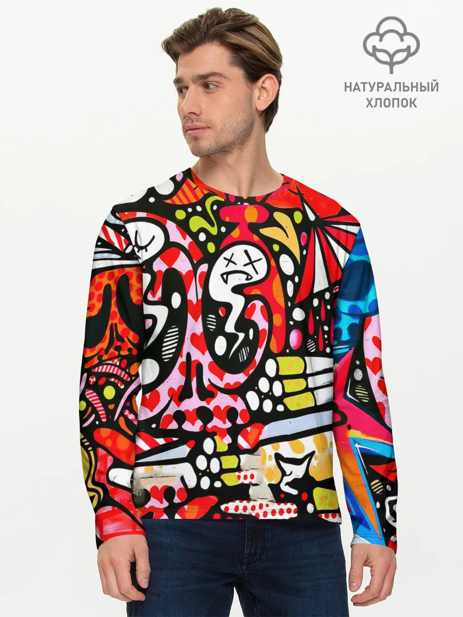 Мужской лонгслив базовый / Современное искусство