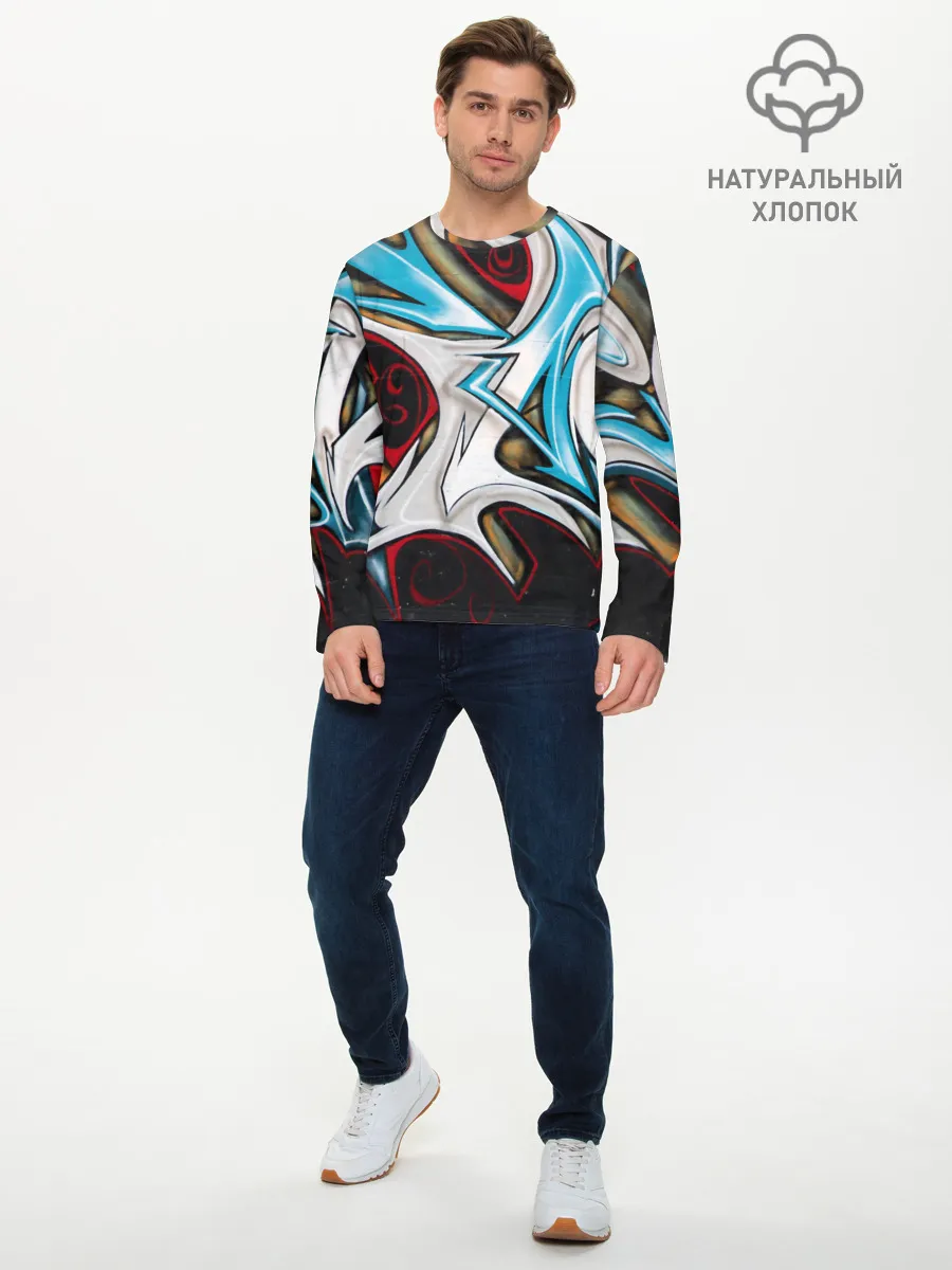 Мужской лонгслив базовый / Стиль улицы