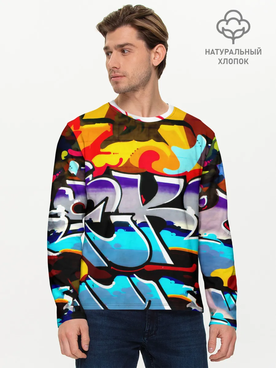 Мужской лонгслив базовый / urban neon