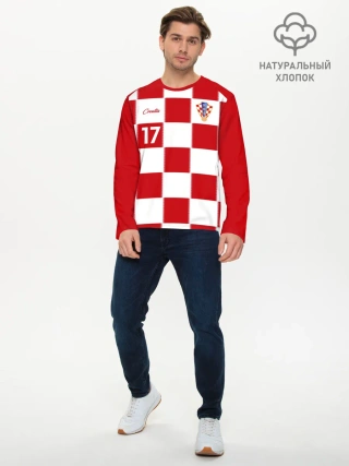 Мужской лонгслив базовый / Марио Манджукич