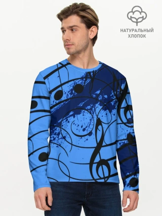 Мужской лонгслив базовый / Музыка