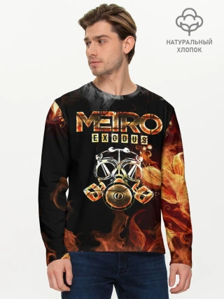 Мужской лонгслив базовый / Метро: Исход